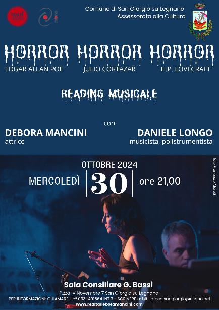 30 ottobre - Reading Musicale Horror Horror Horror