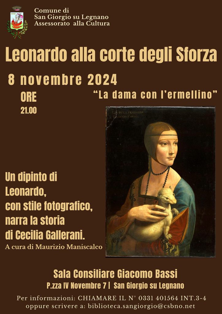 Leonardo, 8 novembre ore 21,00